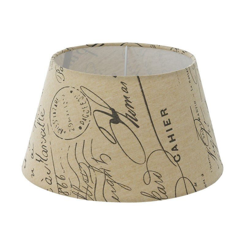 White Lampshade Noah, Fabric, Country White Lampshade Noah, Fabric, Country