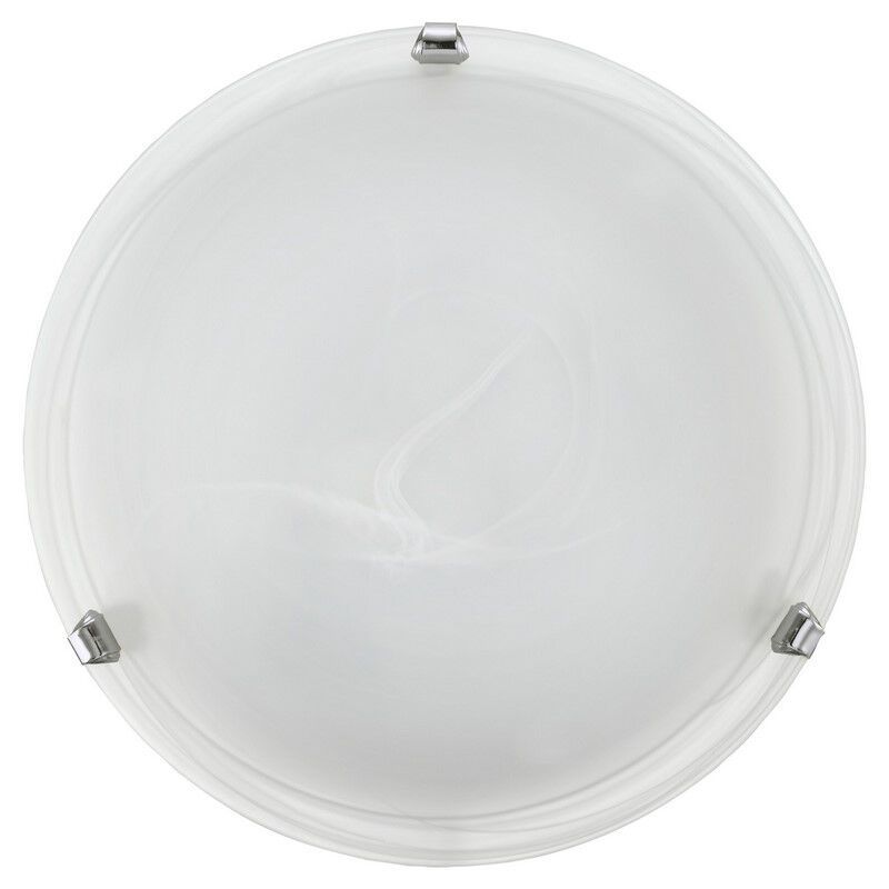 Chrome flush ceiling light glass, Alcor