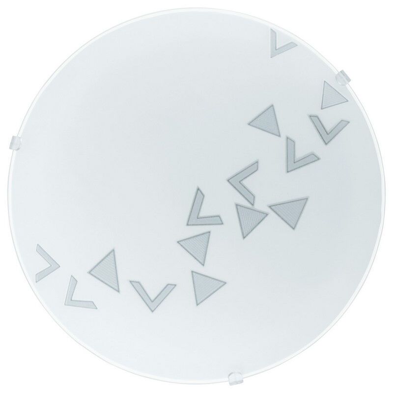White flush ceiling light glass, Bada
