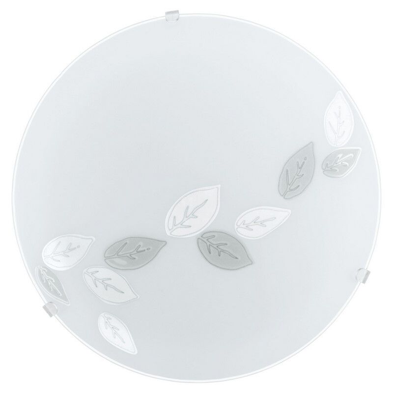 White flush ceiling light glass, Bada