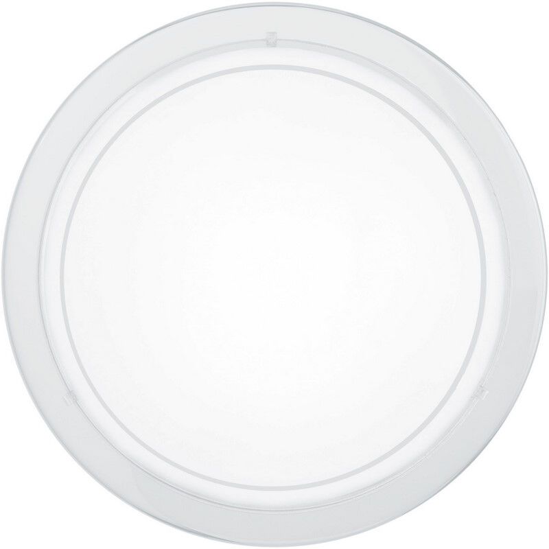 White flush ceiling light glass, Agena