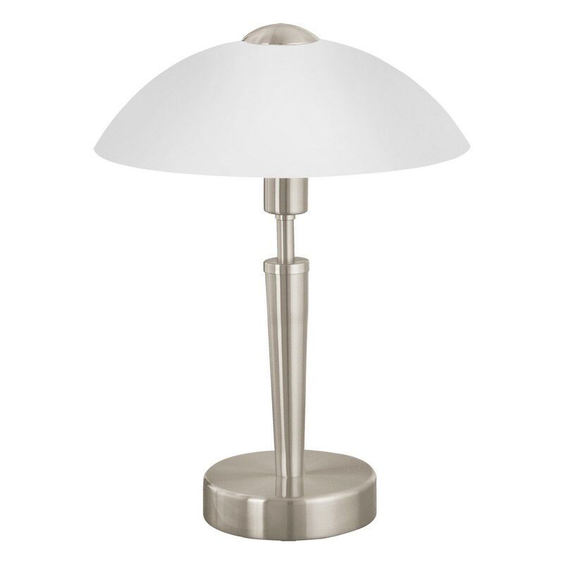 Nickel classic table lamp glass, Miam, with touch dimmer Nickel classic table lamp glass, Miam, with touch dimmer