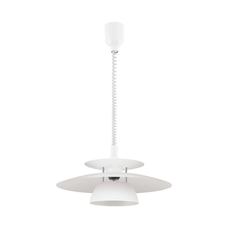 White design pendant light steel, Lariana