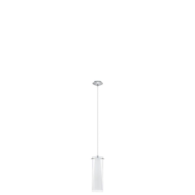 Chrome modern pendant light glass, Barceno