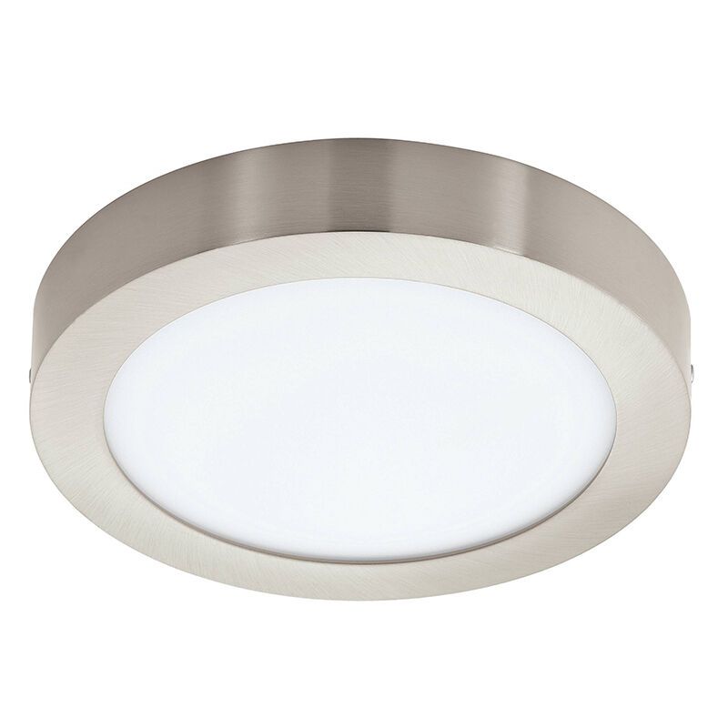 Nickel smart ceiling light plastic, Geraldo, 16,5W, warm to cold white adjustable LED, IP44