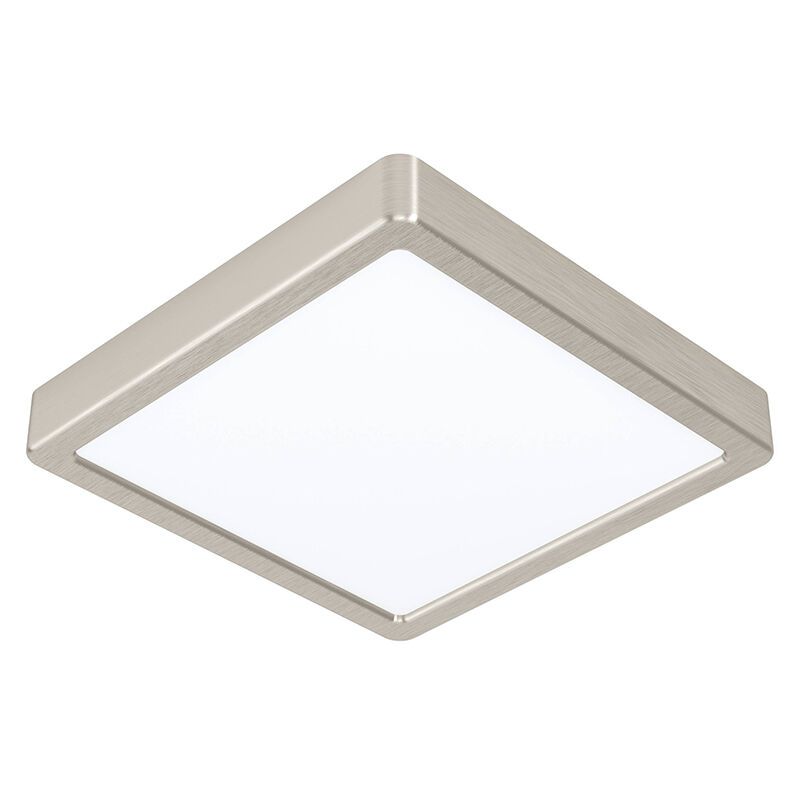 Nickel smart ceiling light plastic, Geraldo, 16,5W, warm to cold white adjustable LED, IP44
