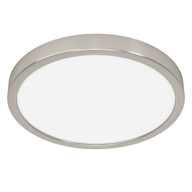 Nickel flush ceiling light plastic, Geraldo, 20,5W, 3000K LED Nickel flush ceiling light plastic, Geraldo, 20,5W, 3000K LED