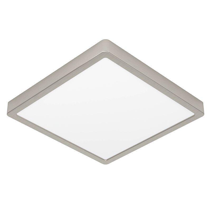 Nickel flush ceiling light plastic, Geraldo, 20,5W, 3000K LED Nickel flush ceiling light plastic, Geraldo, 20,5W, 3000K LED
