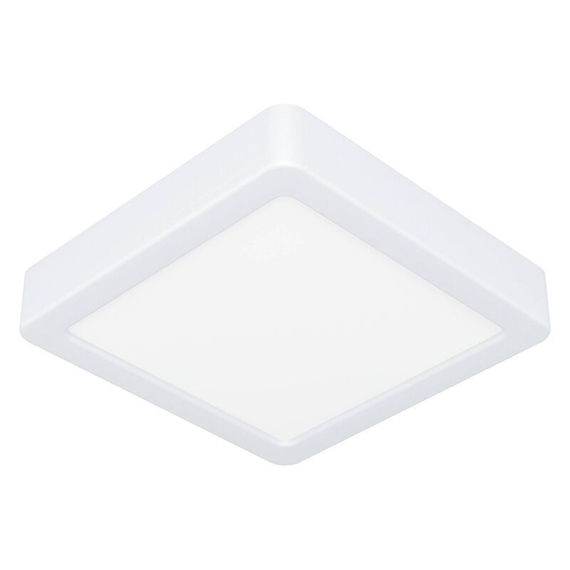 White bathroom ceiling light plastic, Geraldo, 11W, 3000K LED, IP44
