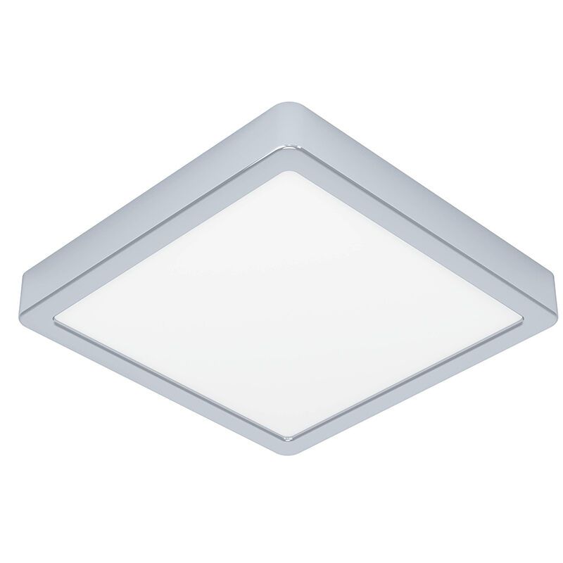 Chrome bathroom ceiling light plastic, Geraldo, 17W, 3000K LED, IP44 Chrome bathroom ceiling light plastic, Geraldo, 17W, 3000K LED, IP44