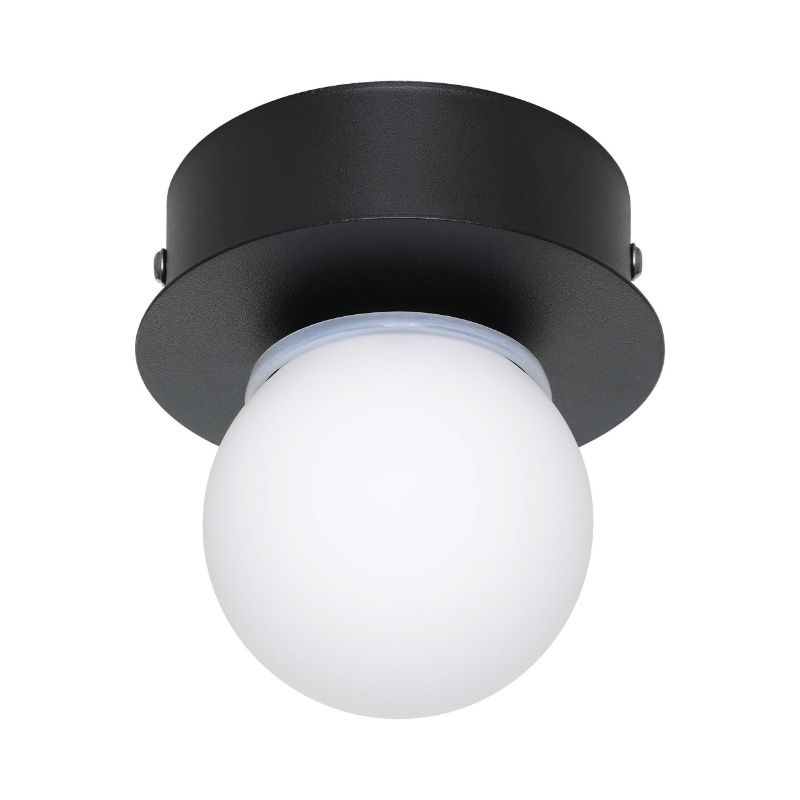 Black modern ceiling light steel, Escha, 3,3W, 3000K LED