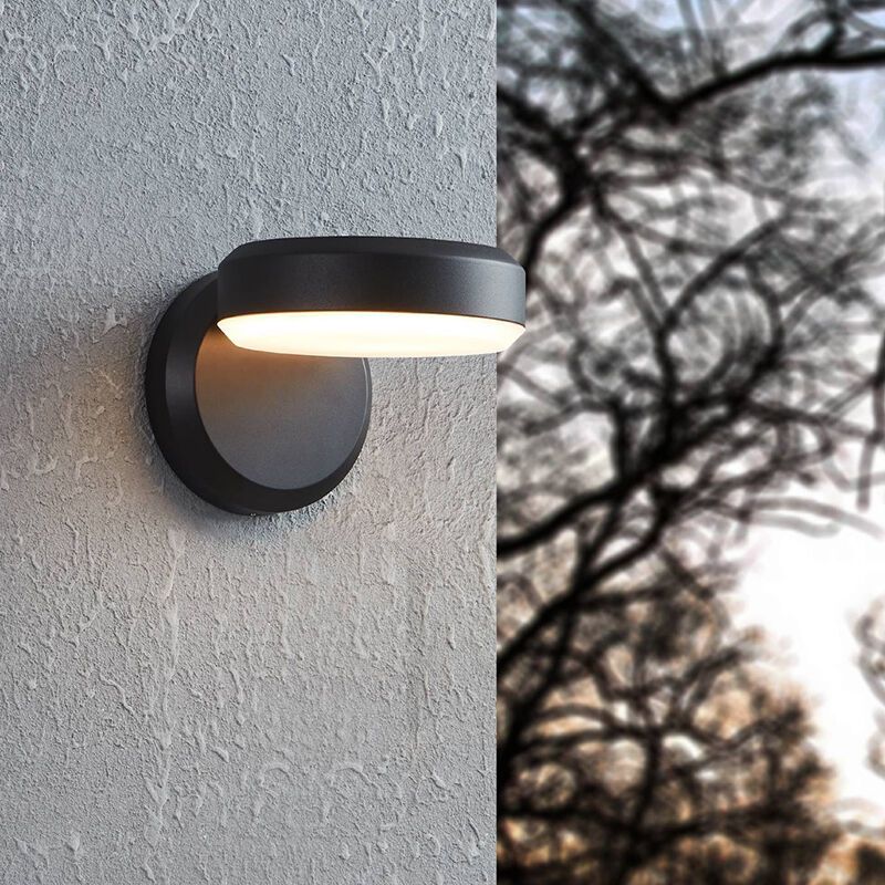 Black outdoor light steel, Gabriella, 3,6W, 3000K LED, IP54