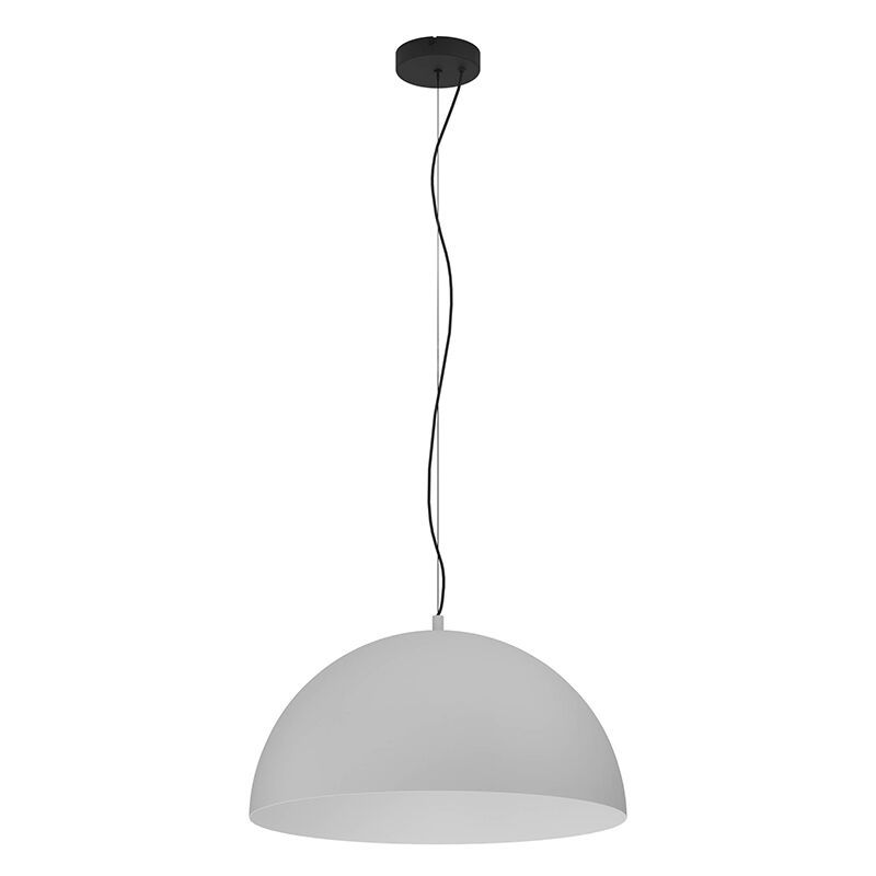 Grey dome pendant light steel, Geneva