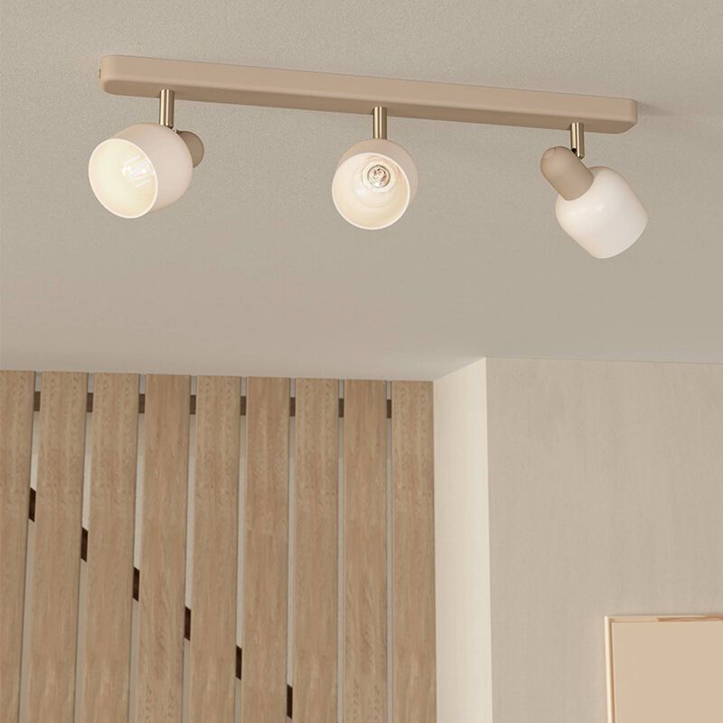 Beige ceiling spotlight steel, Connor