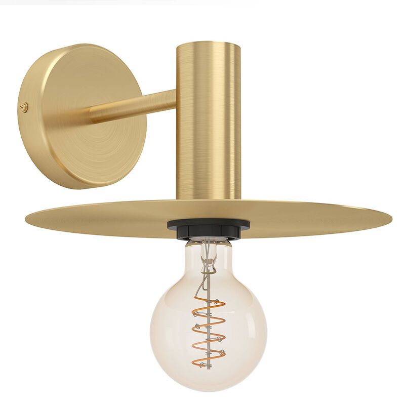 Brass modern wall light steel, Elana