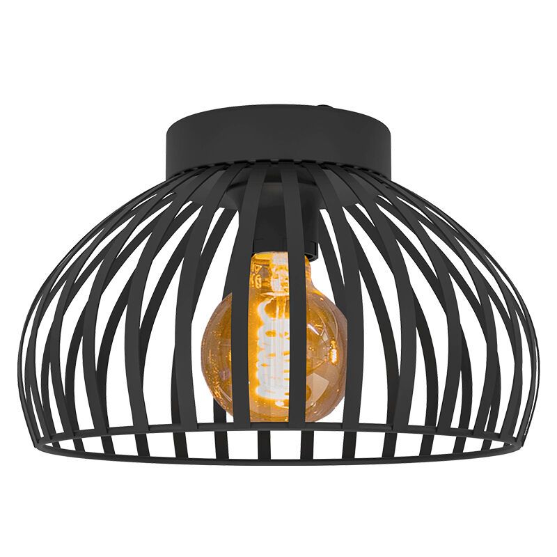 Black industrial ceiling light steel, Egine