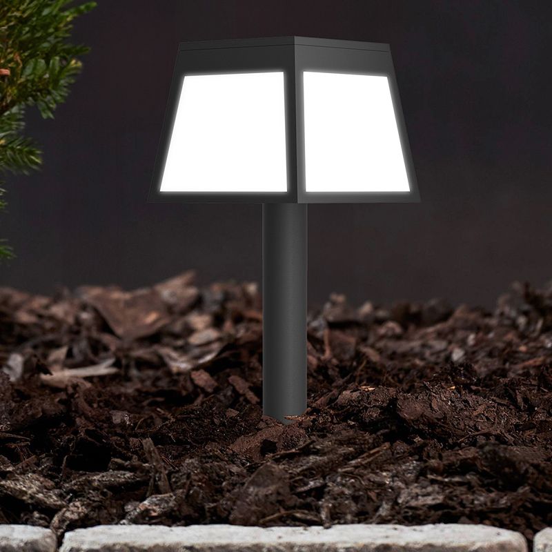 Black solar garden spike light plastic, Imelda, 7,5W, 3000K LED, IP65