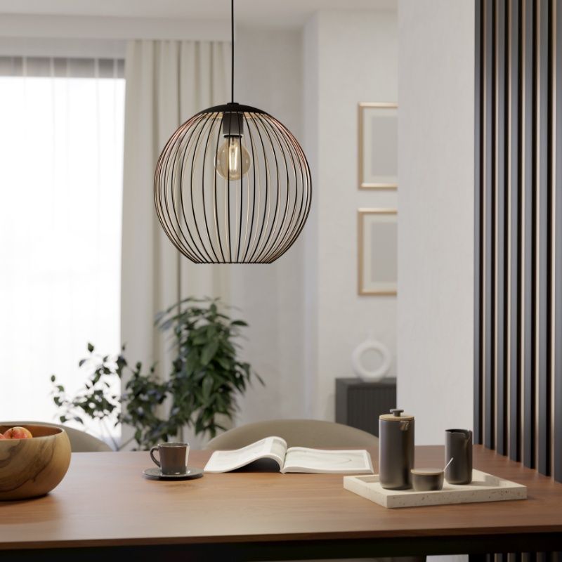 Copper industrial pendant light steel, Aage Copper industrial pendant light steel, Aage