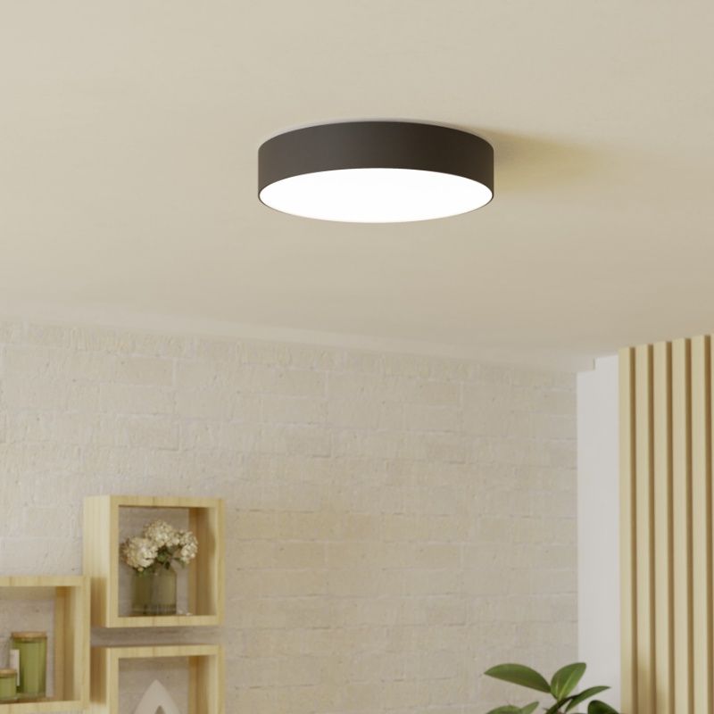 Black modern smart ceiling light plastic, Germen, 15W, RGBW LED, with remote control Black modern smart ceiling light plastic, Germen, 15W, RGBW LED, with remote control