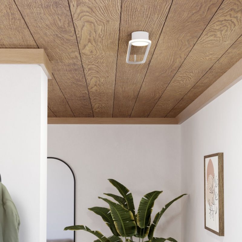 White design ceiling light steel, Constance, 24W, white switch LED