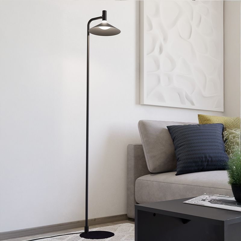 Black modern floor lamp steel, Phuong, 7,5W, RGBW LED Black modern floor lamp steel, Phuong, 7,5W, RGBW LED