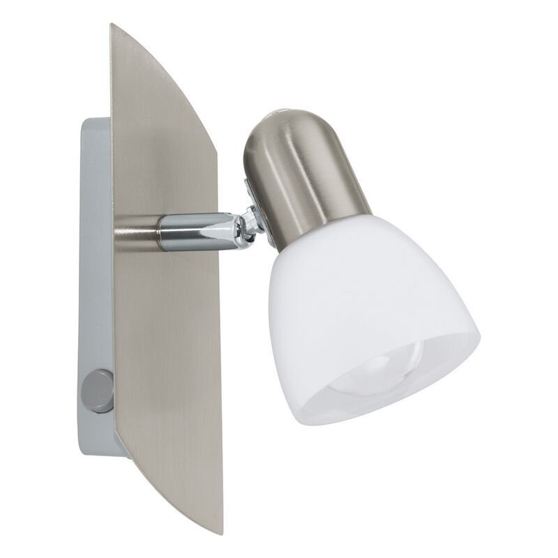Nickel ceiling spotlight steel, Niene, with switch Nickel ceiling spotlight steel, Niene, with switch