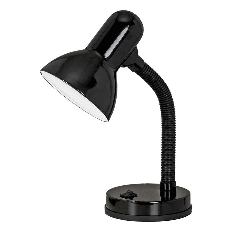 Black desk lamp plastic, Granza, with switch Black desk lamp plastic, Granza, with switch