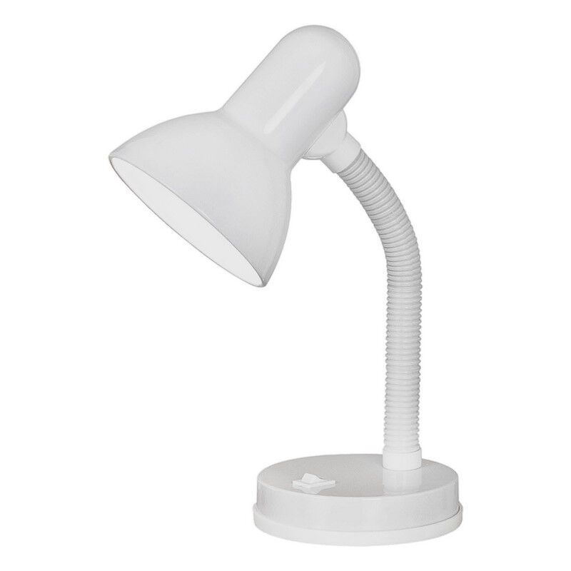 White desk lamp plastic, Granza, with switch
