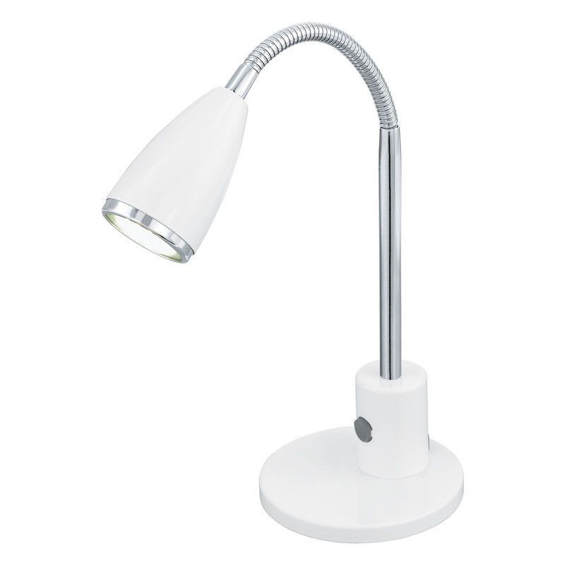 White table lamp metal, Said, with switch