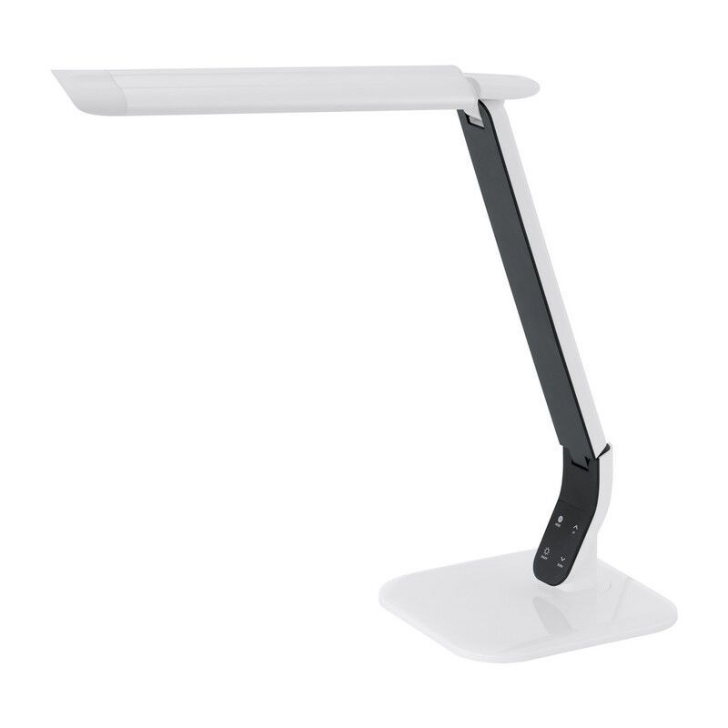 White design desk lamp plastic, Ilias, 6W, 5000K LED, with touch dimmer