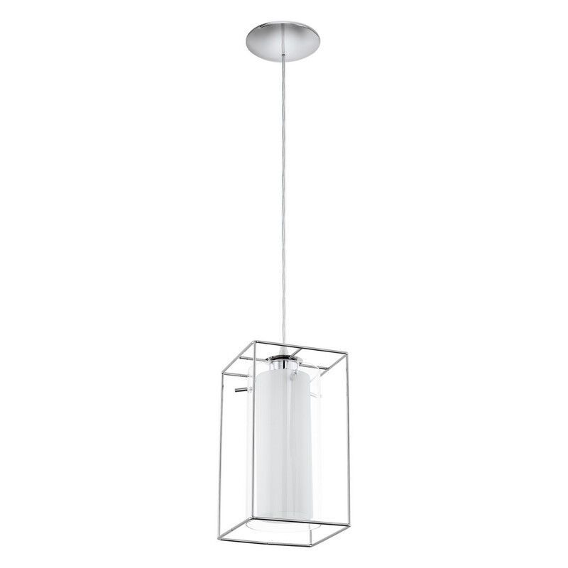 Chrome industrial pendant light glass, Aprica