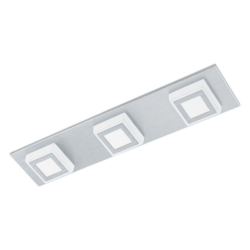 Silver modern flush ceiling light plastic, Elsien, 3W, 3000K LED Silver modern flush ceiling light plastic, Elsien, 3W, 3000K LED