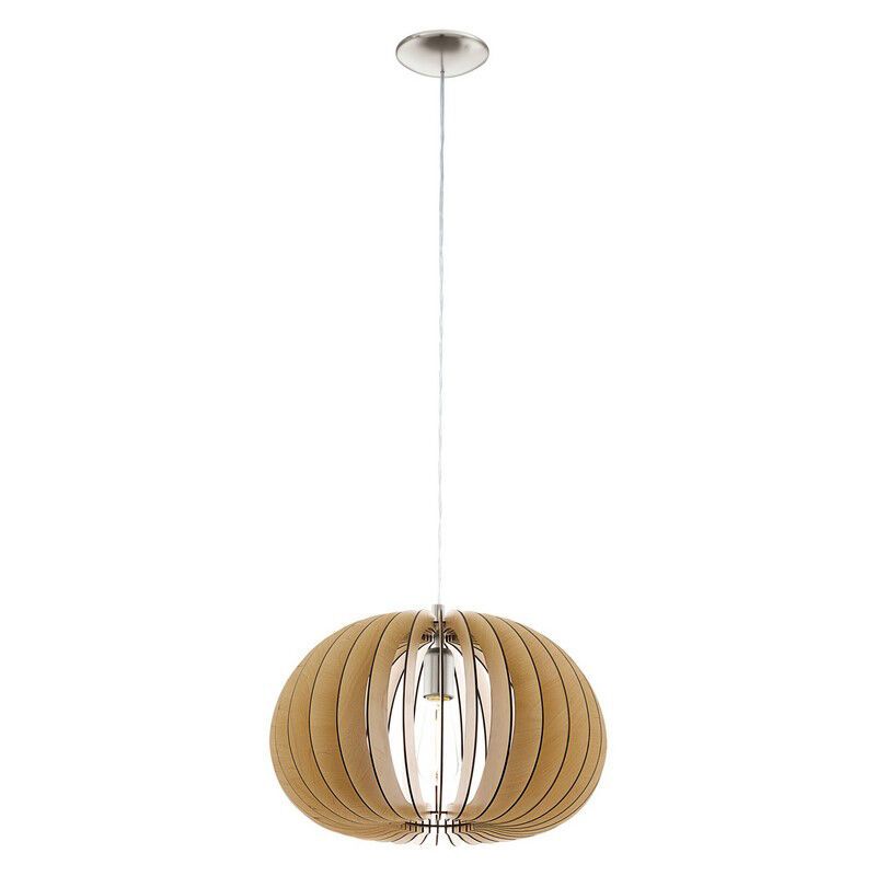 Rustic pendant light wood, Bergama