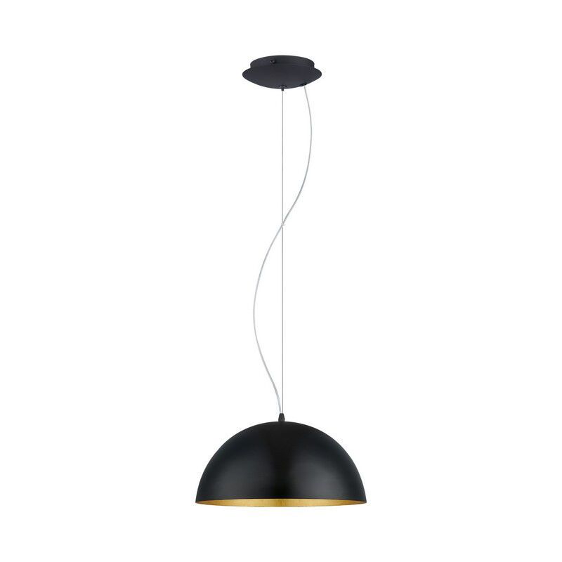 Golden modern dome pendant light metal, Geneva