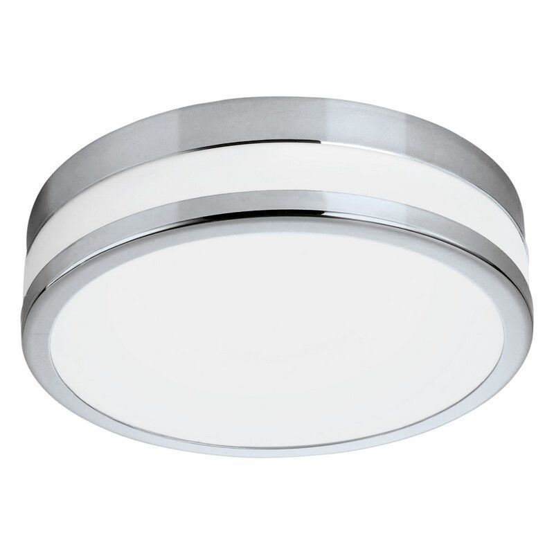 Chrome ceiling light glass, Anand, 11W, 3000K LED, IP44 Chrome ceiling light glass, Anand, 11W, 3000K LED, IP44