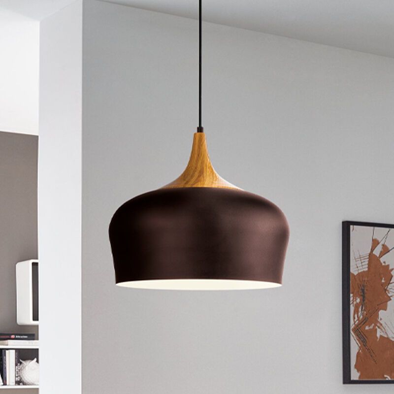 Brown modern pendant light metal, Annemarije
