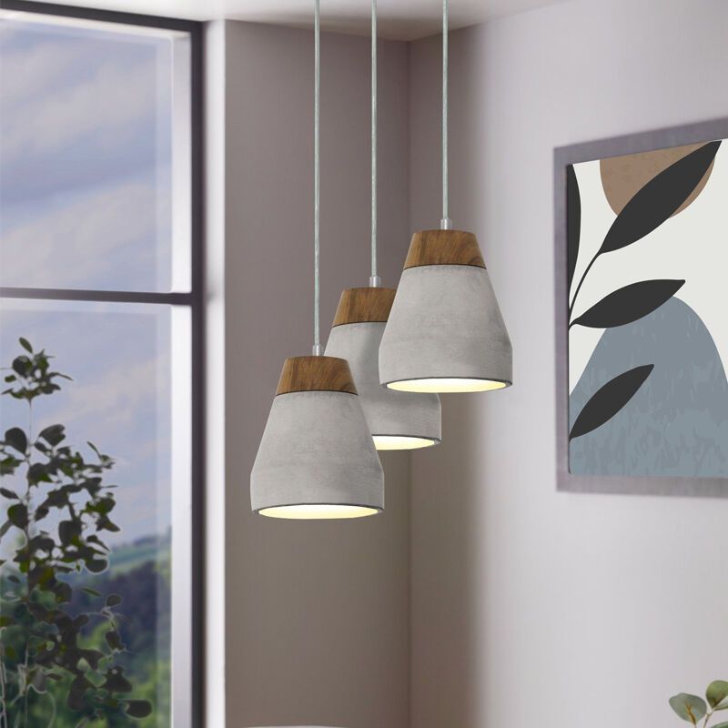 Concrete pendant light brown, Antonio