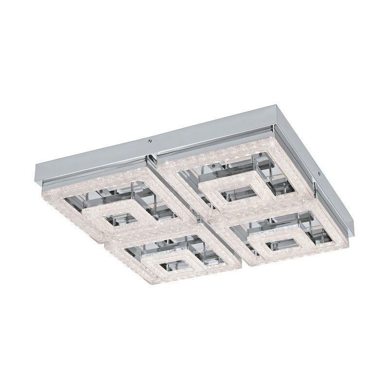 Chrome modern ceiling light plastic, Arjo, 48W, 3000K LED