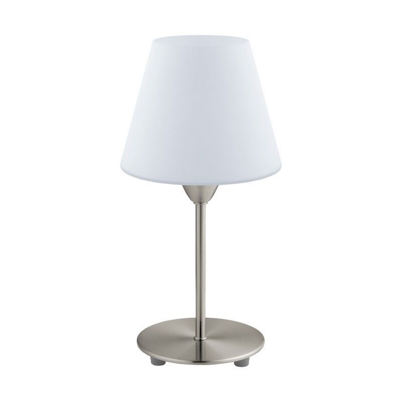 Nickel modern table lamp glass, Asiye, with switch Nickel modern table lamp glass, Asiye, with switch