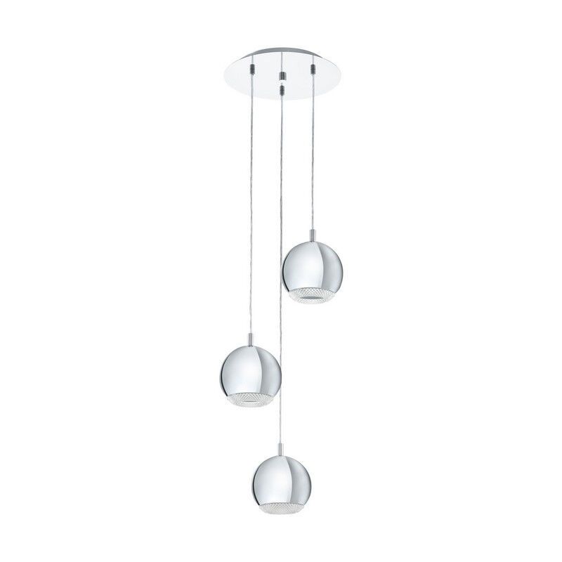 Chrome design pendant light plastic, Ayse