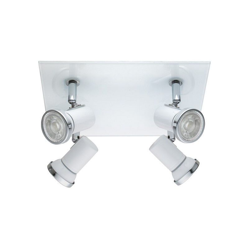 Chrome ceiling spotlight glass, Jasmijn, IP44 Chrome ceiling spotlight glass, Jasmijn, IP44