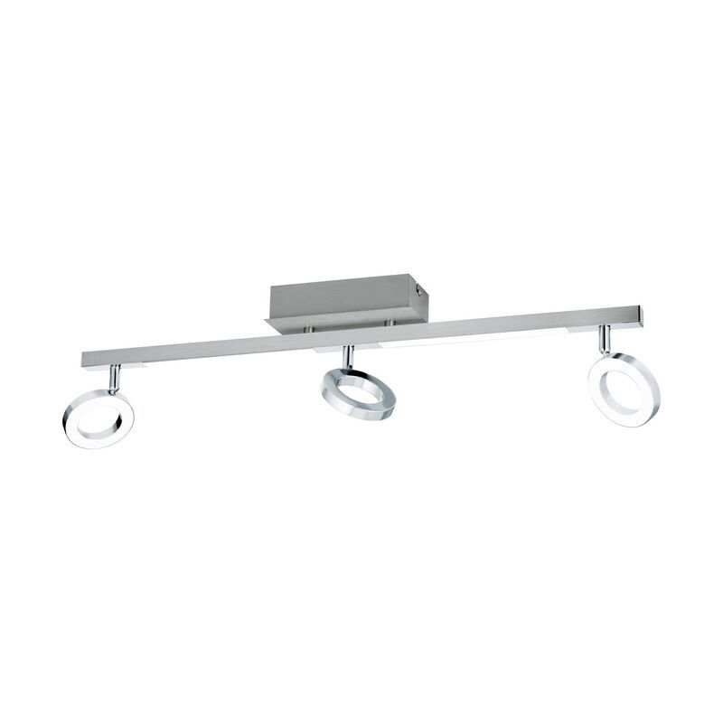 Chrome modern ceiling spotlight aluminium, Madelinde, 3W, 3000K LED