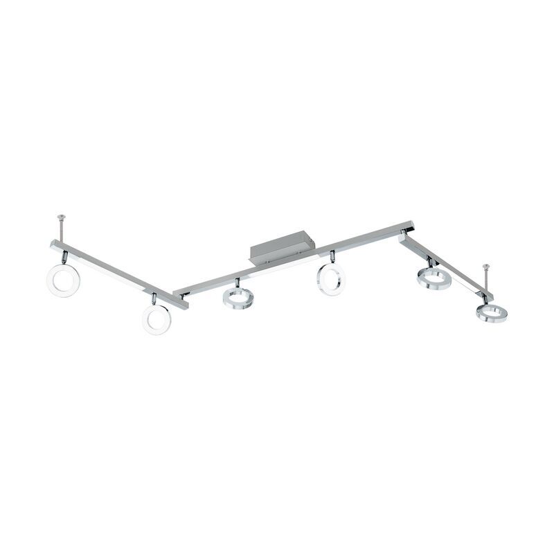 Chrome modern ceiling spotlight aluminium, Madelinde, 3W, 3000K LED