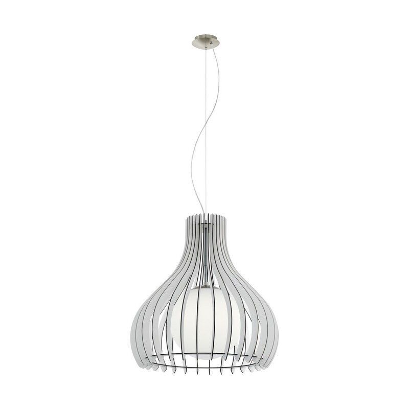 Wood pendant light white, Betsy Wood pendant light white, Betsy