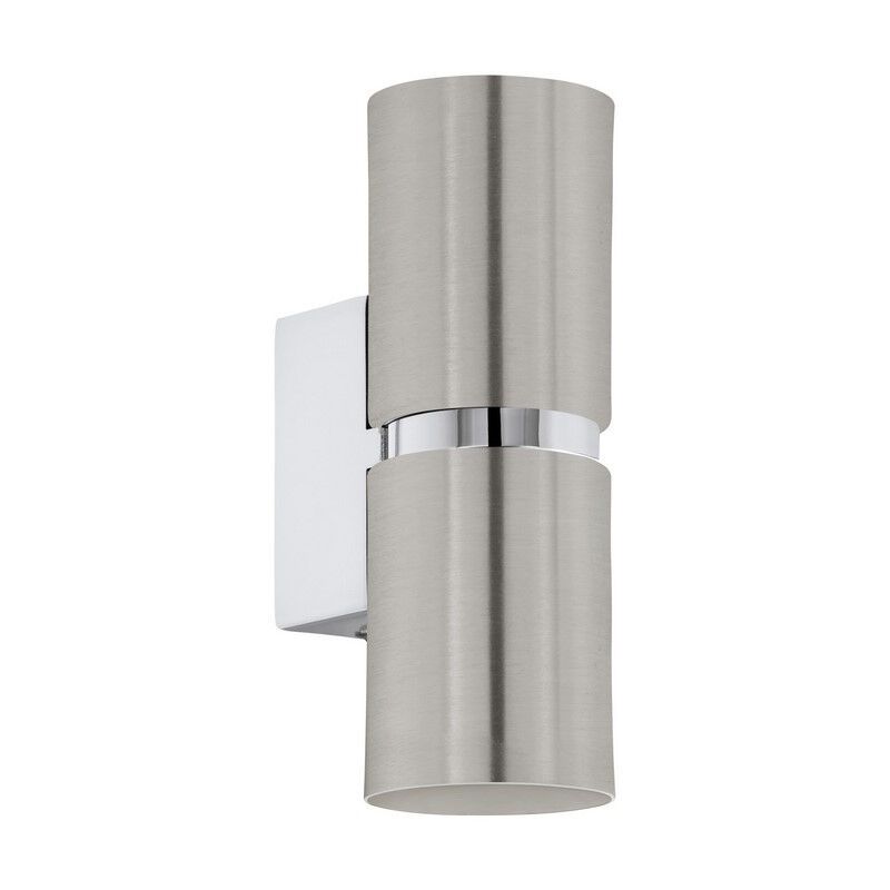 Nickel modern up down wall light metal, Annely