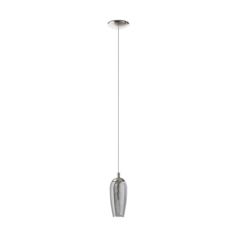 Nickel design pendant light glass, Olcay