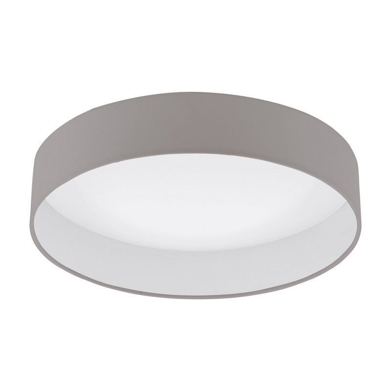 Taupe ceiling light fabric, Guido, 18W, 3000K LED
