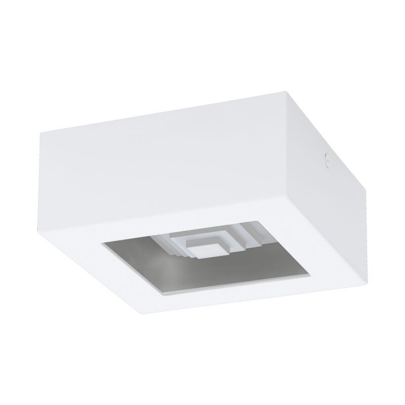 White modern flush ceiling light steel, Olger, 6W, 3000K LED