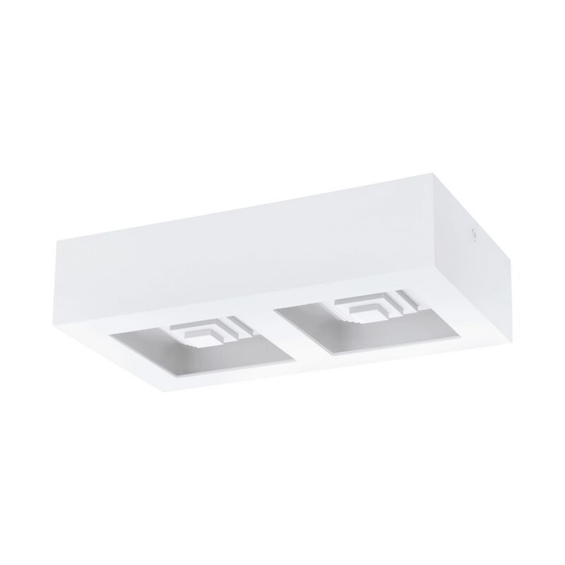 White modern flush ceiling light steel, Olger, 6W, 3000K LED