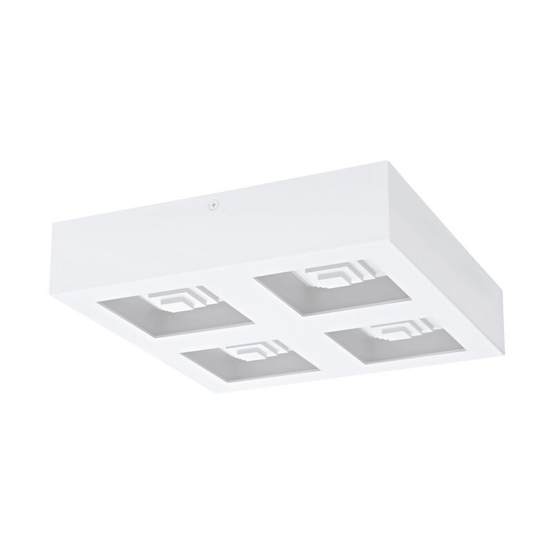 White modern flush ceiling light steel, Olger, 6W, 3000K LED White modern flush ceiling light steel, Olger, 6W, 3000K LED